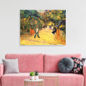 Vincent van Gogh - Toegang tot het openbare park,  Canvas Afdruk (Insitu (Woonkamer))