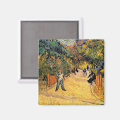 Vincent van Gogh - Toegang tot het openbare park,  Magneet (Voorkant / Achterkant)