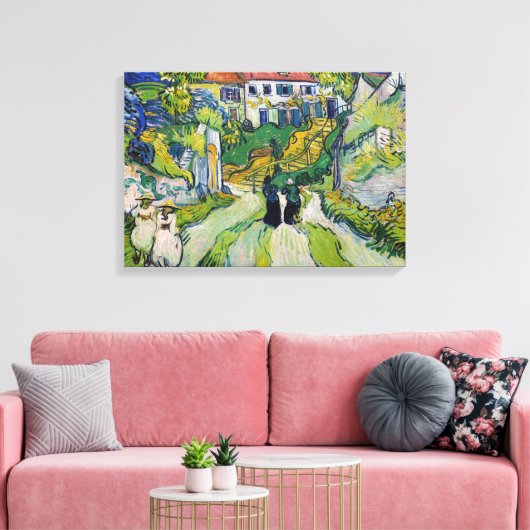 Vincent van Gogh - Trap bij Auvers Canvas Afdruk (Insitu (Woonkamer))