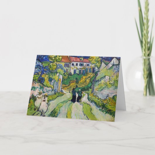 Vincent van Gogh - Trap bij Auvers Kaart (Voorkant)