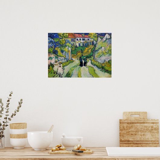 Vincent van Gogh - Trap bij Auvers Poster (Keuken)