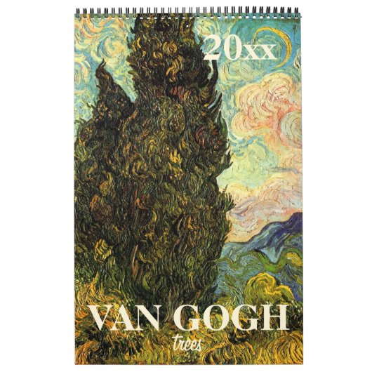 Vincent van Gogh Trees en Natuur Fine Art Kalender (Hoes)