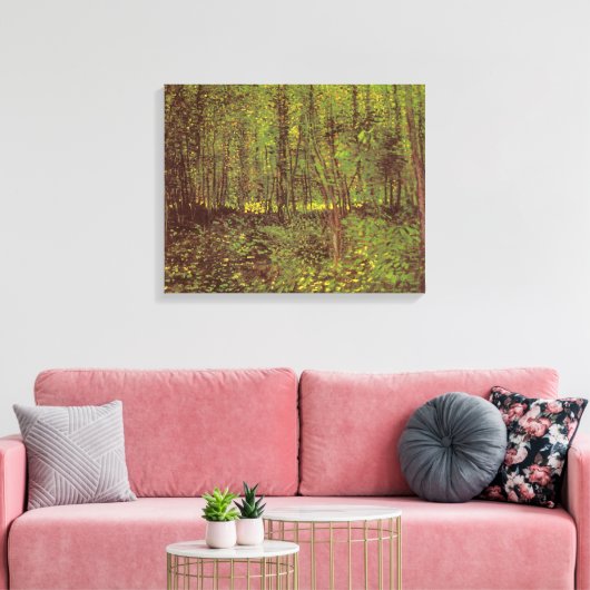 Vincent van Gogh - Trees en Undergrowth Canvas Afdruk (Insitu (Woonkamer))
