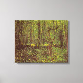 Vincent van Gogh - Trees en Undergrowth Canvas Afdruk (Voorkant)