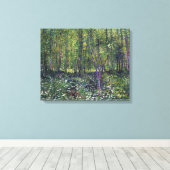 Vincent van Gogh Trees en Undergrowth Canvas Afdruk (Insitu (Houten vloer))