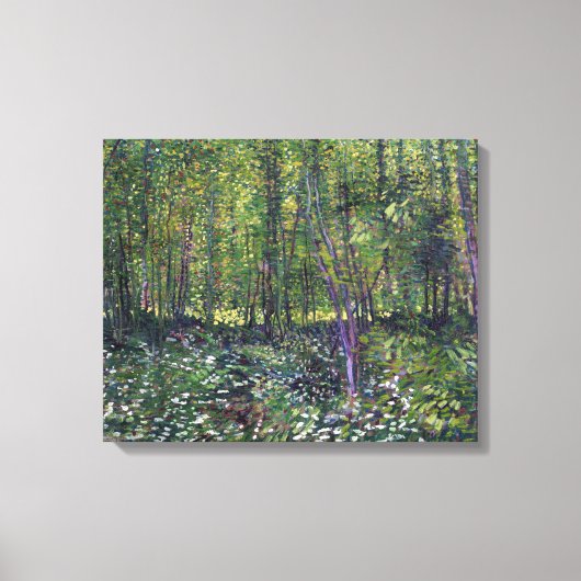 Vincent van Gogh Trees en Undergrowth Canvas Afdruk (Voorkant)