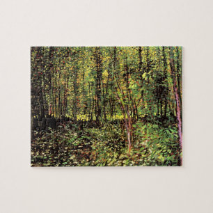 Vincent van Gogh - Trees en undergrowth Fine Art Legpuzzel