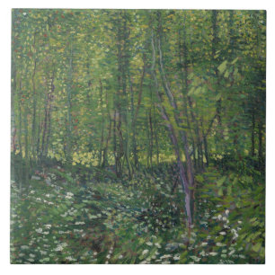 Vincent van Gogh - Trees en Undergrowth Tegeltje