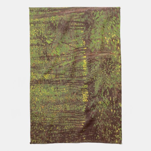 Vincent van Gogh - Trees en Undergrowth Theedoek (Verticaal)
