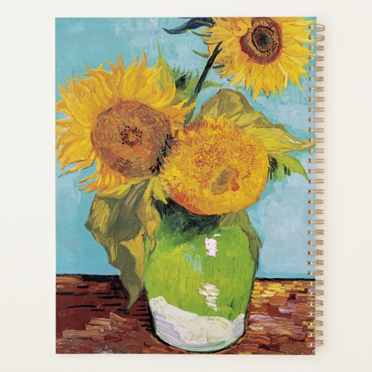 Vincent Van Gogh - Trois tournesols dans un vase (Dos)
