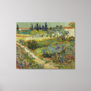 Vincent Van Gogh  tuin in Arles Canvas Afdruk