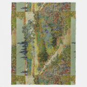 Vincent Van Gogh tuin in Arles Fleece Deken (Voorkant)
