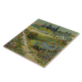 Vincent Van Gogh tuin in Arles Tegeltje (Zijkant)