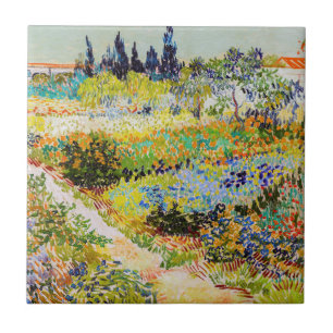 Vincent van Gogh - Tuin in Arles Tegeltje