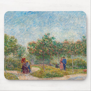 Vincent van Gogh - Tuin in Montmarte met Geliefden Muismat