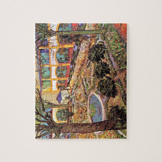 Vincent van Gogh - tuin van het ziekenhuis in arle Legpuzzel (Verticaal)