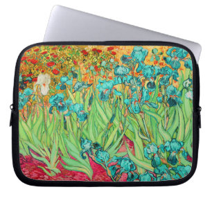 Vincent van Gogh turkooizen irissen Laptop Sleeve