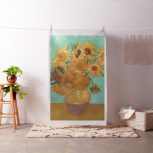 Vincent van Gogh twaalf zonnebloemen in een vaas Stof