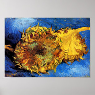 Vincent Van Gogh - Twee afgesneden zonnebloemen - Poster