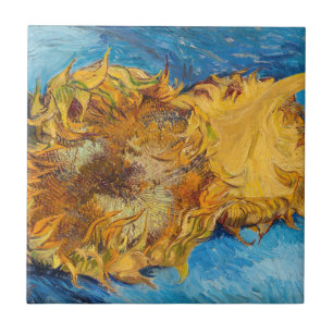 Vincent van Gogh - Twee afgesneden zonnebloemen Tegeltje