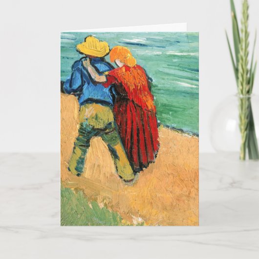 Vincent van Gogh - Twee Geliefden Kaart (Voorkant)