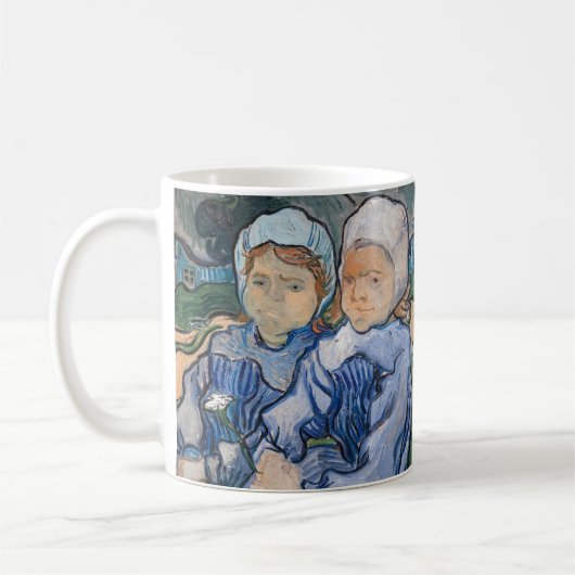 Vincent van Gogh - Twee kleine meisjes Koffiemok (Links)