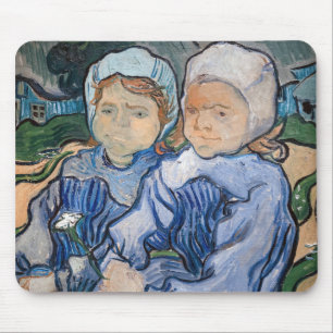 Vincent van Gogh - Twee kleine meisjes Muismat
