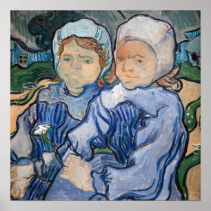 Vincent van Gogh - Twee Kleine Meisjes Poster
