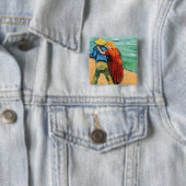 Vincent van Gogh - Twee overs Vierkante Button 5,1 Cm (In situ)