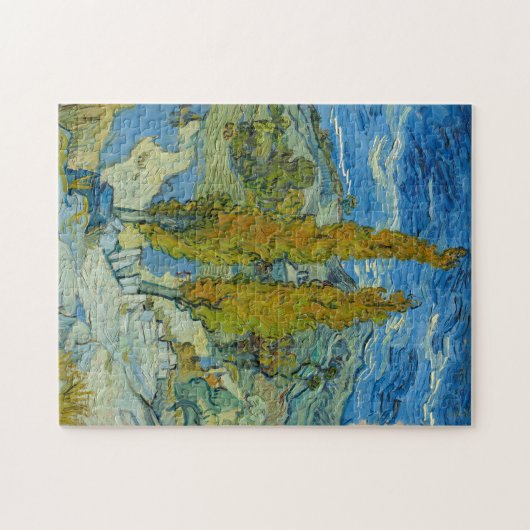 Vincent van Gogh, twee populieren in de Alpilles Legpuzzel (Horizontaal)