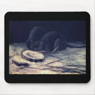 Vincent Van Gogh - Twee Ratten - Rat Lover Fine Ar Muismat