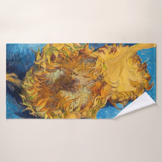 Vincent van Gogh - Two Cut Sunflower Bad Handdoek (Badhanddoek)