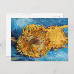 Vincent van Gogh - Two Cut Sunflower Briefkaart