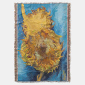 Vincent van Gogh - Two Cut Sunflower Deken (Voorkant Verticaal)