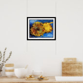 Vincent Van Gogh - Two Cut Sunflower - Fine Art Poster (Keuken)