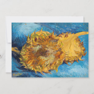Vincent van Gogh - Two Cut Sunflower Kaart
