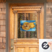 Vincent van Gogh - Two Cut Sunflower Raamsticker (Huis Deur)