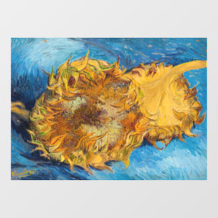Vincent van Gogh - Two Cut Sunflower Raamsticker