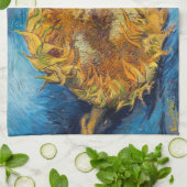 Vincent van Gogh - Two Cut Sunflower Theedoek (Gevouwen)