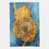 Vincent van Gogh - Two Cut Sunflower Theedoek (Verticaal)