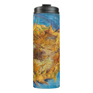 Vincent van Gogh - Two Cut Sunflower Thermosbeker