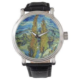Vincent Van Gogh Two Poplars op Saint-Rémy Horloge
