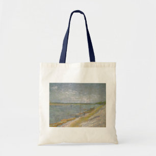 Vincent van Gogh - Uitzicht op een rivier met roei Tote Bag