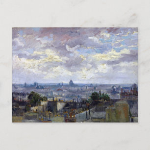 Vincent van Gogh Uitzicht van Parijs Briefkaart