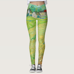 Vincent van Gogh - Uitzicht van Vessenots bij Auve Leggings