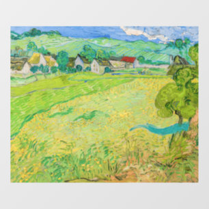 Vincent van Gogh - Uitzicht van Vessenots bij Auve Raamsticker