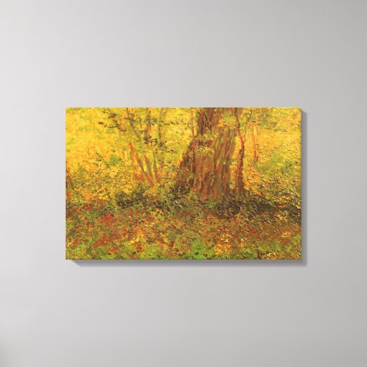 Vincent van Gogh - Undergrowth Canvas Afdruk (Voorkant)