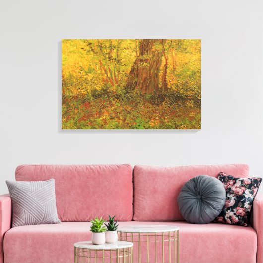Vincent van Gogh - Undergrowth Canvas Afdruk (Insitu (Woonkamer))