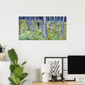 Vincent van Gogh Undergrowth met Two Figures Poster (Thuiskantoor)