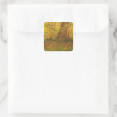 Vincent van Gogh - Undergrowth Vierkante Sticker (Tas)